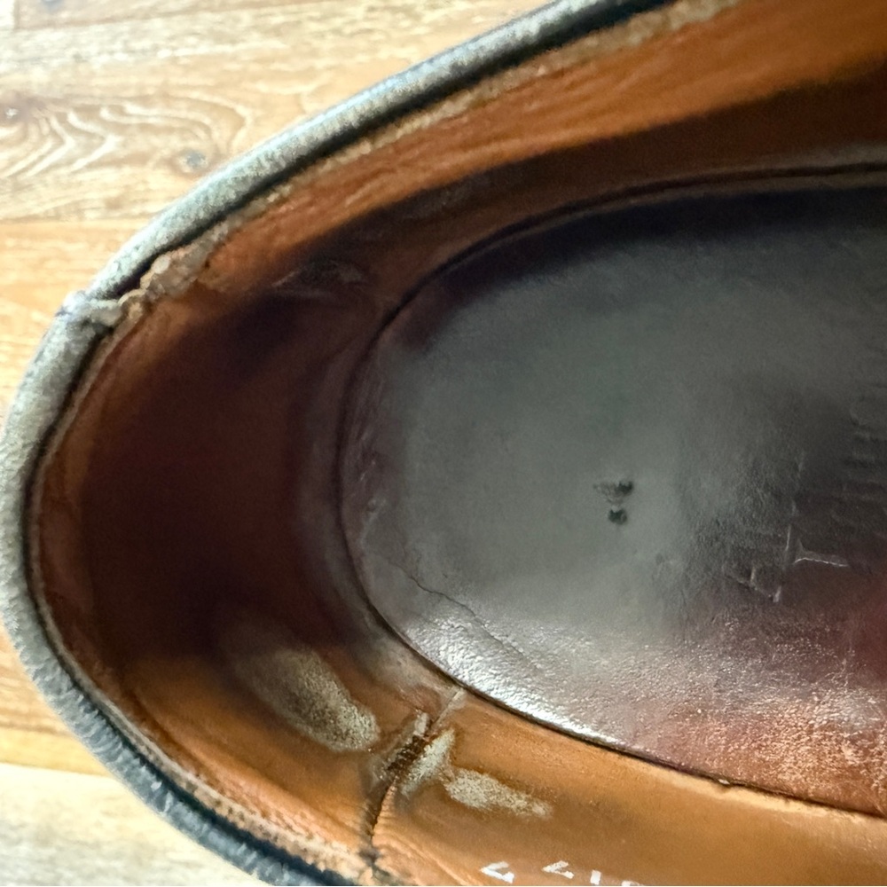 Classic Allen Edmonds Black Leather Cap-Toe Oxford Dress Shoes Men’s Size 11.5 - Picture 11 of 11